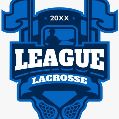 League Lacrosse Logo Template Thumbnail