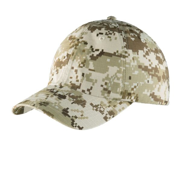 Digital Ripstop Camouflage Cap Thumbnail