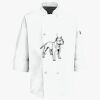 Button Chef Coat with Thermometer Pocket Thumbnail