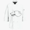 Button Chef Coat with Thermometer Pocket Thumbnail