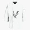 Button Chef Coat with Thermometer Pocket Thumbnail