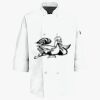 Button Chef Coat with Thermometer Pocket Thumbnail