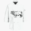Button Chef Coat with Thermometer Pocket Thumbnail