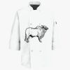 Button Chef Coat with Thermometer Pocket Thumbnail
