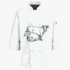 Button Chef Coat with Thermometer Pocket Thumbnail