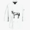 Button Chef Coat with Thermometer Pocket Thumbnail