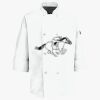 Button Chef Coat with Thermometer Pocket Thumbnail