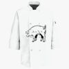 Button Chef Coat with Thermometer Pocket Thumbnail