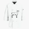 Button Chef Coat with Thermometer Pocket Thumbnail