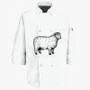 Button Chef Coat with Thermometer Pocket Thumbnail