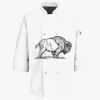 Button Chef Coat with Thermometer Pocket Thumbnail