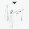 Button Chef Coat with Thermometer Pocket Thumbnail