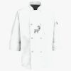 Button Chef Coat with Thermometer Pocket Thumbnail