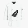 Button Chef Coat with Thermometer Pocket Thumbnail