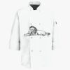 Button Chef Coat with Thermometer Pocket Thumbnail