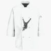 Button Chef Coat with Thermometer Pocket Thumbnail