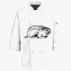 Button Chef Coat with Thermometer Pocket Thumbnail