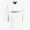 Button Chef Coat with Thermometer Pocket Thumbnail