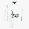 Button Chef Coat with Thermometer Pocket Thumbnail