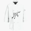 Button Chef Coat with Thermometer Pocket Thumbnail