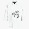 Button Chef Coat with Thermometer Pocket Thumbnail