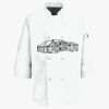 Button Chef Coat with Thermometer Pocket Thumbnail
