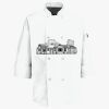 Button Chef Coat with Thermometer Pocket Thumbnail