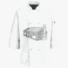 Button Chef Coat with Thermometer Pocket Thumbnail