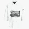 Button Chef Coat with Thermometer Pocket Thumbnail