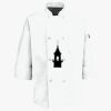 Button Chef Coat with Thermometer Pocket Thumbnail