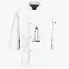 Button Chef Coat with Thermometer Pocket Thumbnail
