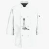 Button Chef Coat with Thermometer Pocket Thumbnail