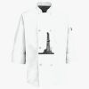Button Chef Coat with Thermometer Pocket Thumbnail