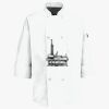 Button Chef Coat with Thermometer Pocket Thumbnail