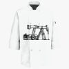 Button Chef Coat with Thermometer Pocket Thumbnail