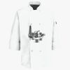 Button Chef Coat with Thermometer Pocket Thumbnail