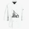 Button Chef Coat with Thermometer Pocket Thumbnail