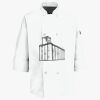 Button Chef Coat with Thermometer Pocket Thumbnail