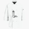 Button Chef Coat with Thermometer Pocket Thumbnail