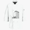 Button Chef Coat with Thermometer Pocket Thumbnail
