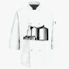 Button Chef Coat with Thermometer Pocket Thumbnail