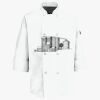 Button Chef Coat with Thermometer Pocket Thumbnail