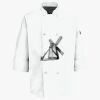 Button Chef Coat with Thermometer Pocket Thumbnail