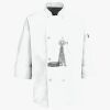 Button Chef Coat with Thermometer Pocket Thumbnail