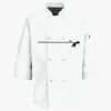 Button Chef Coat with Thermometer Pocket Thumbnail