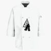 Button Chef Coat with Thermometer Pocket Thumbnail