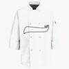 Button Chef Coat with Thermometer Pocket Thumbnail
