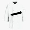 Button Chef Coat with Thermometer Pocket Thumbnail
