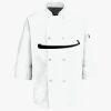 Button Chef Coat with Thermometer Pocket Thumbnail