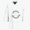 Button Chef Coat with Thermometer Pocket Thumbnail